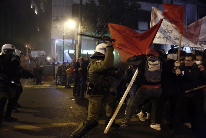Zamieszki podczas wizyty Obamy w Atenach