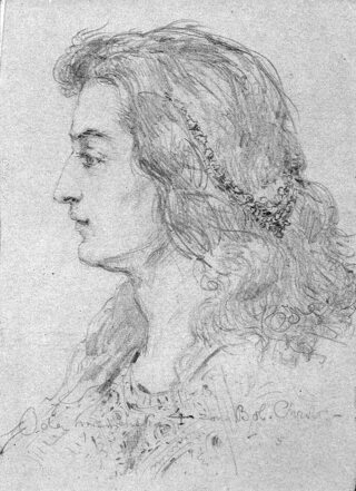 Portret Ody Miśnieńskiej, żony Bolesława Chrobrego autorstwa Jana Matejki