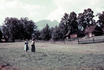 Zakopane. Zdjęcie z&nbsp;1938 roku (w tle Giewont)