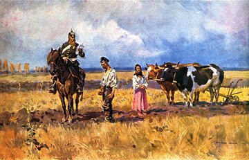 "Rugi pruskie", obraz Wojciecha Kossaka z&nbsp;1909 roku