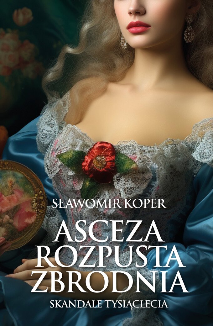 Okładka książki Sławomira Kopra "Asceza, rozpusta, zbrodnia. Skandale tysiąclecia", wyd. Zona Zero