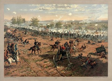 Thure de Thulstrup, Bitwa pod&nbsp;Gettysburgiem