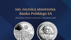 Miniatura: Srebrna moneta kolekcjonerska NBP...