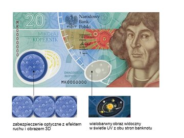 Banknot z&nbsp;najnowocześniejszymi zabezpieczeniami