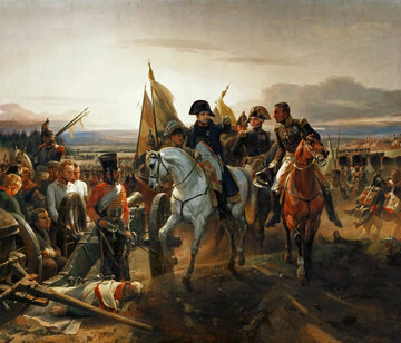 Napoleon na&nbsp;polu bitwy pod&nbsp;Frydlandem