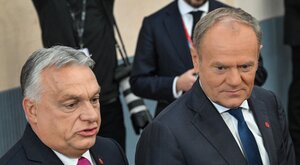 Miniatura: Tusk odpowiadał na pytania dziennikarzy....