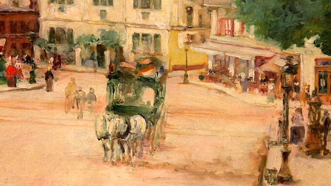 Józef Mehoffer, Plac Pigalle w Paryżu (fragment)