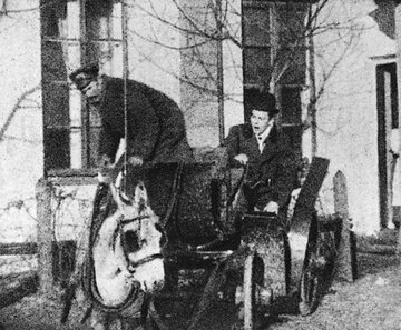 Scena z&nbsp;filmu "Przygoda dorożkarza" (1908)