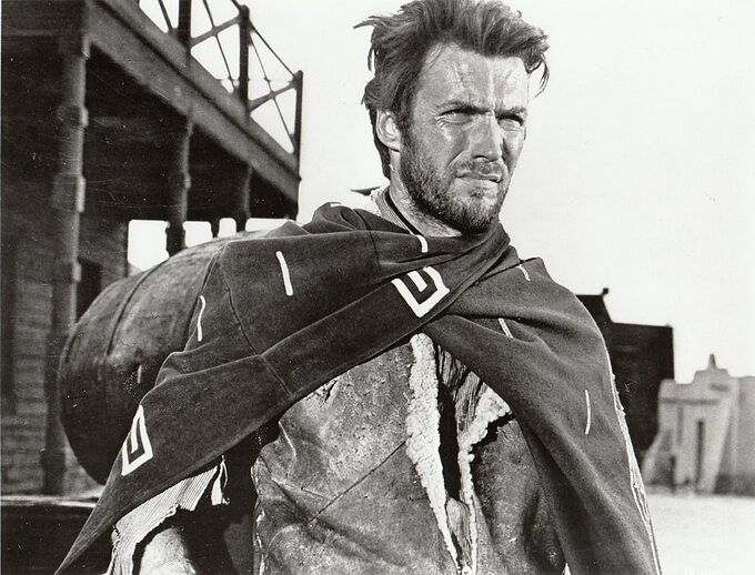 Clint Eastwood w filmie "Za garść dolarów"