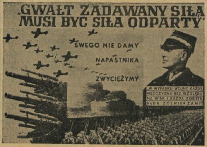 Polski plakat propagandowy z 1939 roku