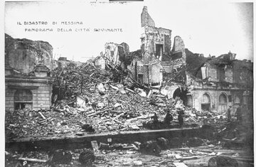Mesyna po&nbsp;trzęsieniu ziemi, 1908 rok