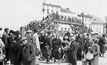 Getto ł&oacute;dzkie w&nbsp;1940 roku.
