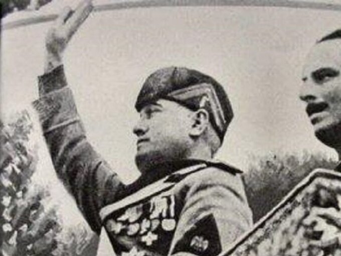 Benito Mussolini i Oswald Mosley, 1936 rok.