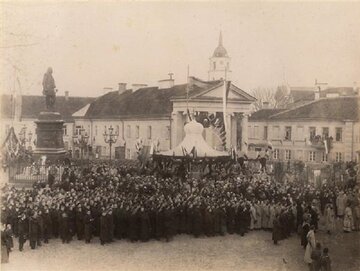 Odsłonięcie pomnika Michaiła Murawjowa w&nbsp;Wilnie w&nbsp;1898