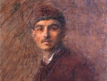 Autoportret Władysława Podkowińskiego, 1887&nbsp;r.