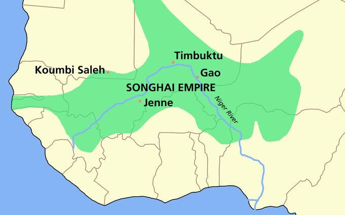 Państwo Songhaj ok. roku 1500