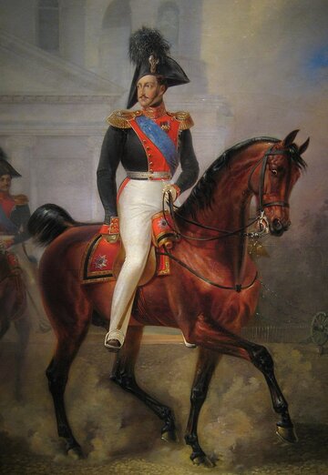 Mikołaj I&nbsp;Romanow, mal. Alexander Schwabe