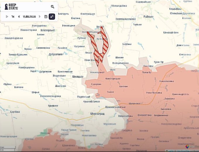 Mapa tkink tanku Deep State. Rajd wojsk rosyjskich na tyły linii ukraińskich w Donbasie