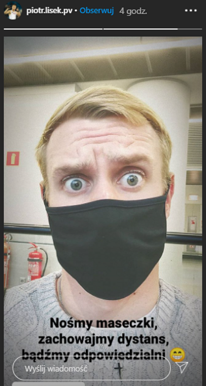 Piotr Lisek apeluje o&nbsp;zachowanie podstawowych zasad w&nbsp;dobie koronawirusa