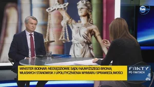 Miniatura: Sędzia Kapiński wystąpił w TVN24. Tak...