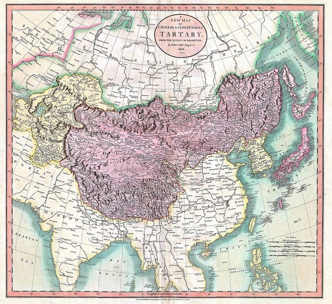 Tartaria. Mapa z 1806 roku