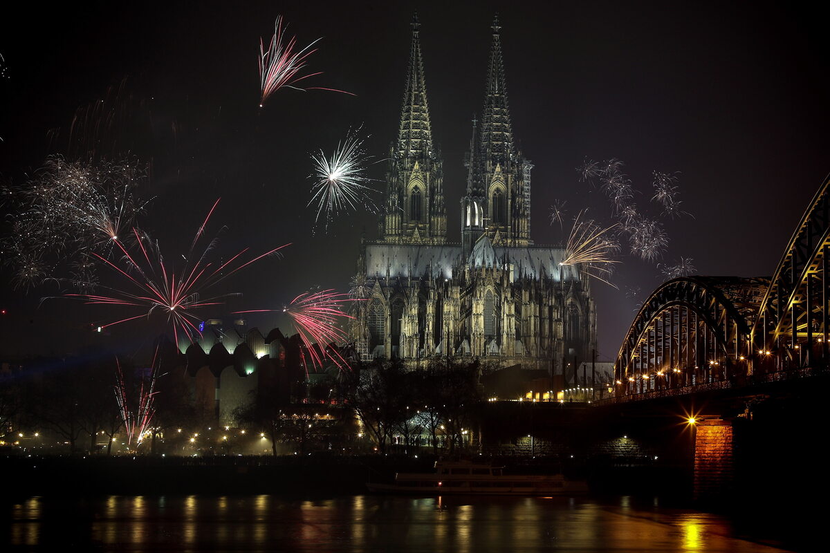 2019. Nowy Rok w Kolonii w Niemczech 