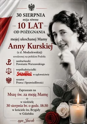 Miniatura: Mija 10 lat od śmierci Anny Kurskiej....