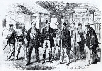 Samurajowie w&nbsp;zachodnich ubraniach (1866)