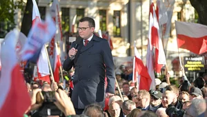 Miniatura: Protest w obronie TK. Głos zabrał szef...