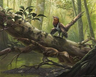 Rekonstrukcja stworzeń pod&nbsp;nazwą Balaur bondoc na&nbsp;wyspie Hațeg