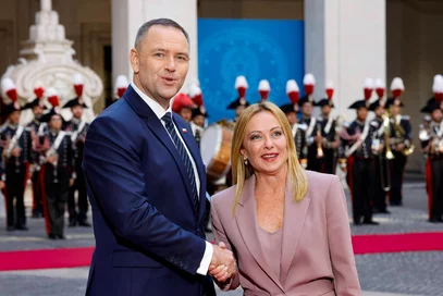 Miniatura: Nawrocki zwrócił się do Meloni....
