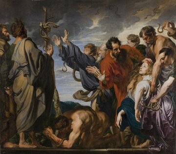 "Mojżesz i&nbsp;miedziany wąż" aut. Anthony van Dyck