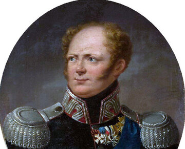 Aleksander I&nbsp;na obrazie Aleksandra Molinariego z&nbsp;1813&nbsp;r.