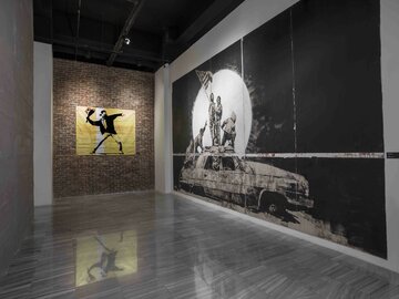 Wystawa prac Banksy`ego w&nbsp;Centrum Praskim Koneser