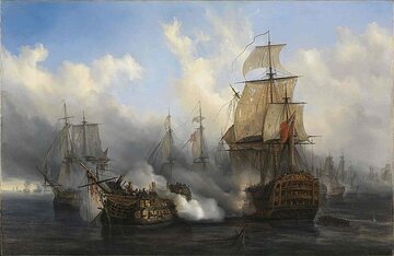 Auguste Mayer, Bitwa pod&nbsp;Trafalgarem