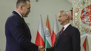 Miniatura: Prezydent spotkał się z szefem MSZ Indii....
