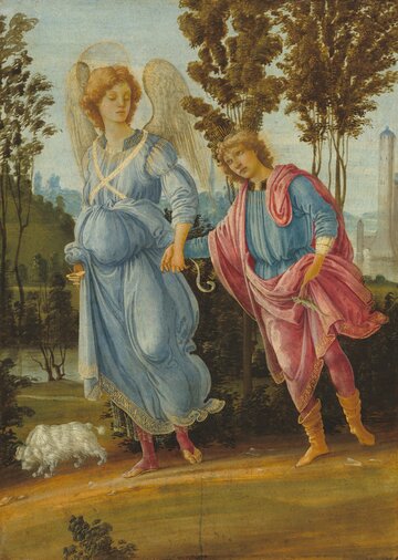 Tobiasz i&nbsp;Archanioł Rafał. Mal. Filippino Lippi