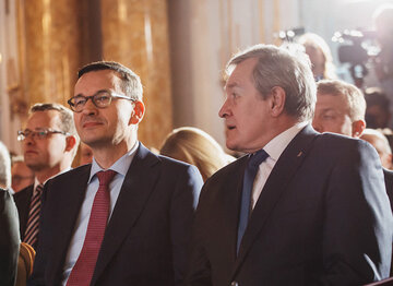 Premier Mateusz Morawiecki i wicepremier prof. Piotr Gliński 