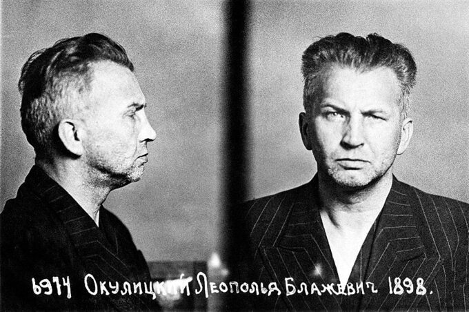Leopold Okulicki po aresztowaniu przez NKWD, 1945