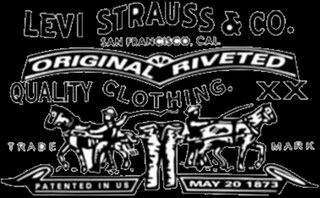 Oryginalne logo Levi Strauss, 1892