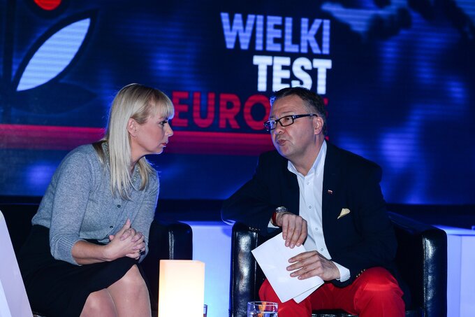 Była wicepremier Elżbieta Bieńkowska i dziennikarz Maciej Zakrocki