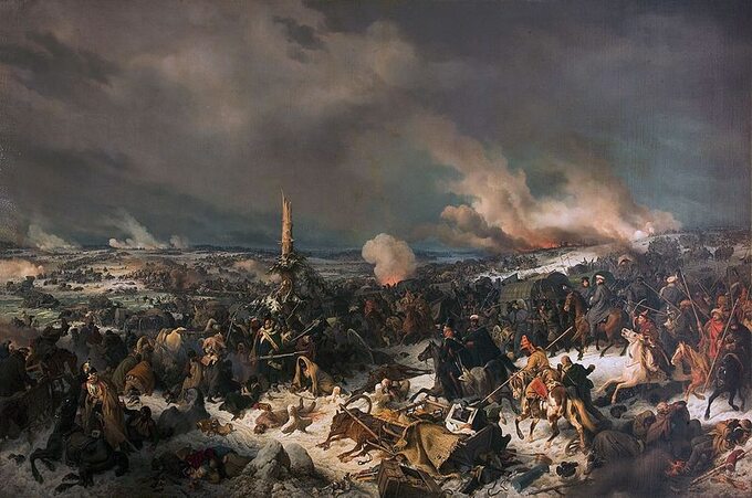 Bitwa nad Berezyną. Obraz pędzla Petera von Hessa