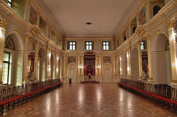 Sala Senatorska, miejsce obrad połączonych stan&oacute;w na&nbsp;Zamku Kr&oacute;lewskim w&nbsp;Warszawie