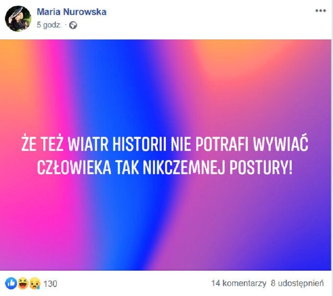 Maria Nurowska zamieściła serię wymownych wpis&oacute;w.