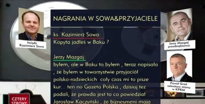 Zrzut ekranu z TVP info, nagrania w "Sowa&Przyjaciele"