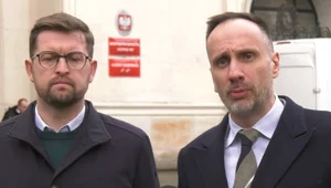 Miniatura: Awantura na konferencji PiS. "Z panem nie...