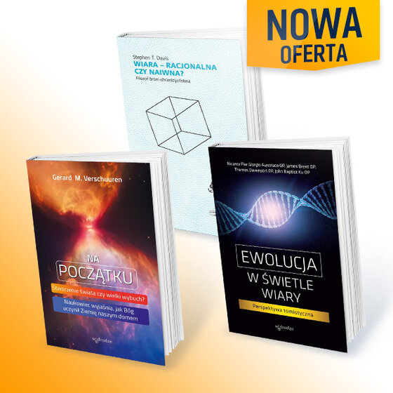 „Nauka potwierdza wiarę” – Roczny pakiet subskrypcji tygodnika Do Rzeczy + Historia Do Rzeczy „Na początku. Stworzenie świata czy wielki wybuch? Naukowiec wyjaśnia, jak Bóg uczynił Ziemię naszym domem”, „Wiara – racjonalna czy naiwna? Filozof broni chrześcijaństwa”, „Ewolucja w świetle wiary. Perspektywa tomistyczna”.