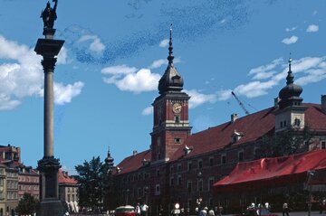 Zamek Kr&oacute;lewski w&nbsp;Warszawie podczas odbudowy, 1975&nbsp;r.