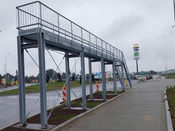Rampa do&nbsp;odśnieżania pojazd&oacute;w na&nbsp;MOP Widoma Zach&oacute;d w&nbsp;ciągu S7 (woj. małopolskie)