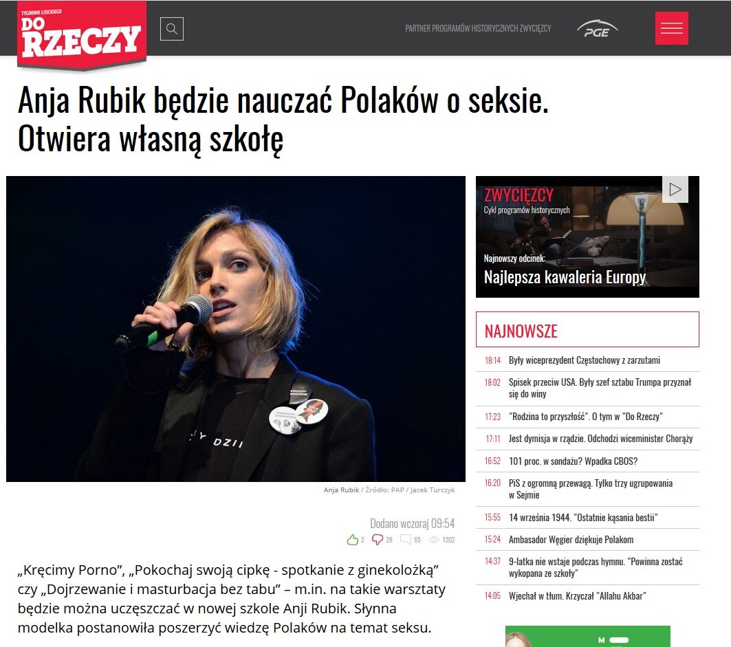 Anja Rubika będzie nauczać Polaków o sekse 